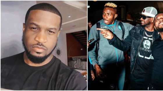 "Na that guy talk say na Manchester u dey go": Peter Okoye shares funny moment with footballer Victor Osimhen