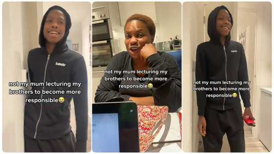 Nigerian mum telling her twin sons how to be responsible young men, one of them questions her logic