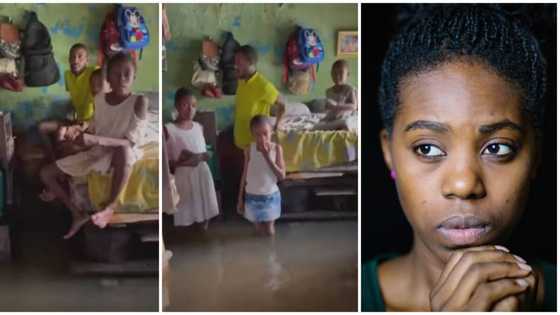 Nigerian family living in flooded apartment for 5 years go viral, video of their home interior breaks hearts
