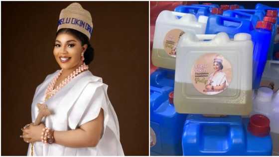 Wetin no dey Lagos? Kegs of petrol distributed as souvenir at Owambe, video goes viral, party host apologizes