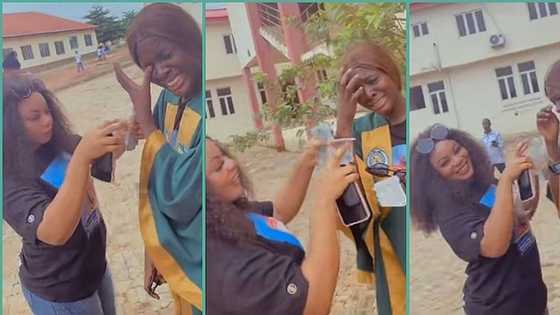 "I wish my mother was alive": Girl tears up on matriculation day as elder sister sprays cash on her