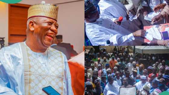 Ramadan: Photos emerge as Senator Yari begins distribution of food items to 250,000 households