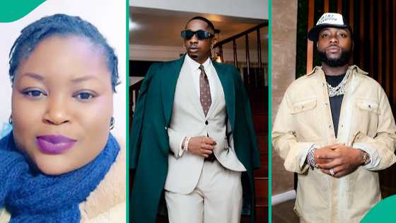 Lady reacts after hearing Davido's unexpected words to Priscilla Ojo's husband Juma Jux