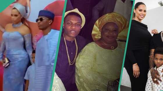Videos from Wizkid's mum's burial ceremony in the company of Jada and his sons spur emotions
