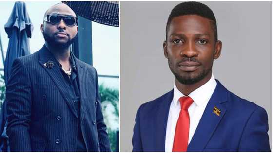 Davido shows support for Bobi Wine in Uganda's ongoing presidential election
