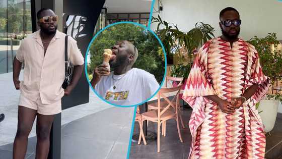 Ghanaian TikToker, Wesley Kesse, causes confusion as he steps out in kente dress and earrings