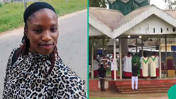 Lady shares 'strange things' she saw in Catholic church after visiting for first time, video goes viral