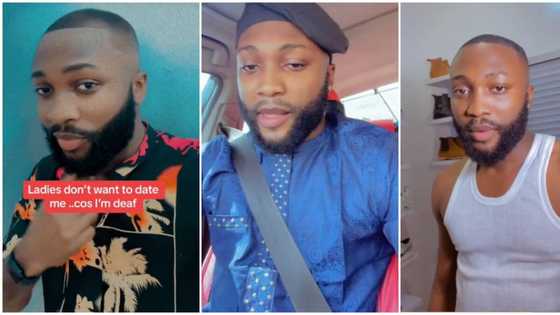 Handsome Nigerian man who is deaf cries out in video, says ladies don't want to date him, stirs reactions