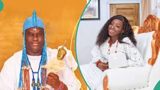 Ooni of Ife performs for daughter on her 18th birthday alongside palace chiefs, Video trends