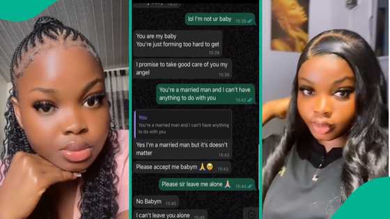 Lady displays WhatsApp message sent to her by married man who wants to date her