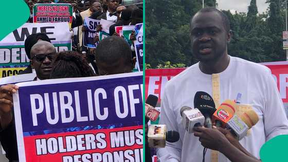 NMDPRA: Protesters submit petition against Farouk Ahmed to House of Reps after visiting Aso Villa