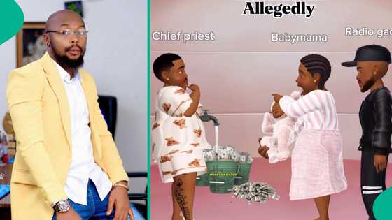 Drama as Radiogad shares animation taunting Cubana Chiefpriest over DNA scandal: "You can't escape"