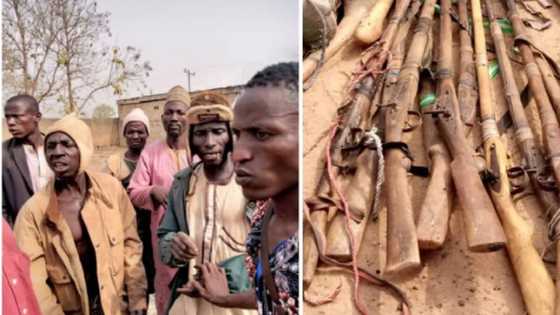 An kama matasa 'Hausawa' dauke da bindigu a Oyo