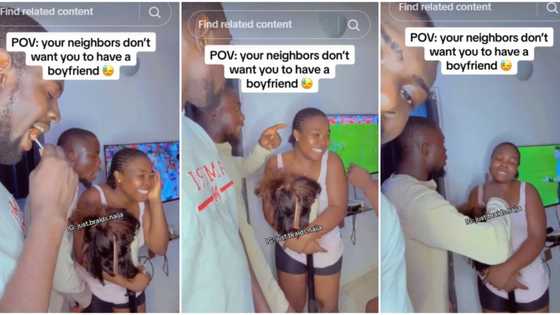 "How you go get boyfriend you no collect permission": 3 neighbours storm lady's house in video