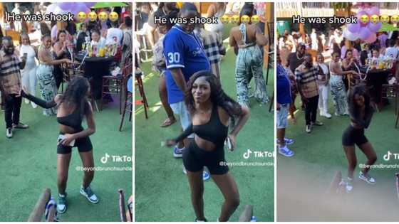 "I love her": Petite lady in tight clothes causes stir at party with her sweet waist dance, everyone stopped