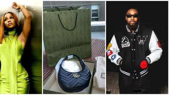BBNaija: Bella excitedly shows off over N500k Gucci bag Sheggz reportedly got for her