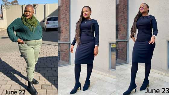 "You look amazing": Plus-size lady loses weight, turns into beautiful slay queen a year after hitting the gym