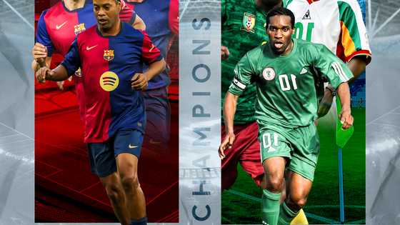 Ronaldinho and Jay-Jay Okocha lead football legends in historic charity match