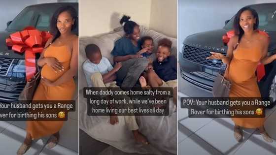 "Thank you for giving me sons": Man blesses wife with Range Rover, video stuns many on TikTok