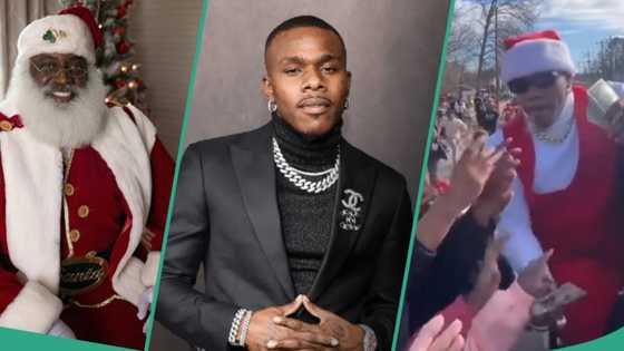 American rapper DaBaby DaBaby dazzles in Santa Claus outfit to share money to his town locals