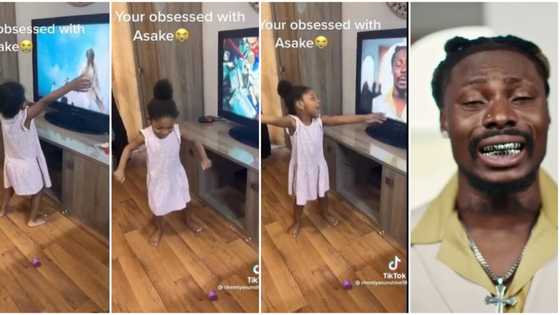 "Upcoming Abike": Reactions as little girl stands in front of TV to perform Bandana with Asake, video trends