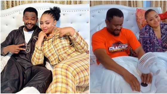 "Fear no let Zubby Michael hold her": Many react to video & pics of actor and Regina Daniels at a movie scene