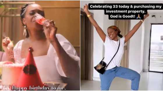 Actress Zainab Balogun goes emotional as she by new mansion to celebrate 33rd birthday, fans congratulate her