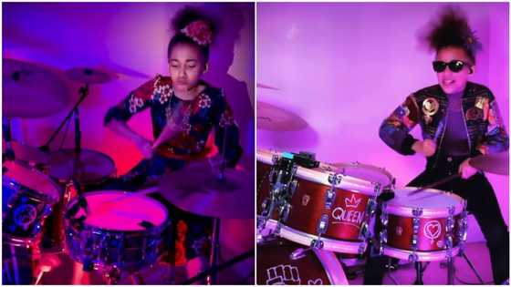 Nnadi Bushell: 11-year-old kid plays drum set like pro, makes cool beat in video, Michelle Obama praises her