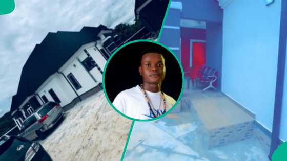 Nigerian man builds beautiful bungalow, flaunts spacious interior, video goes viral