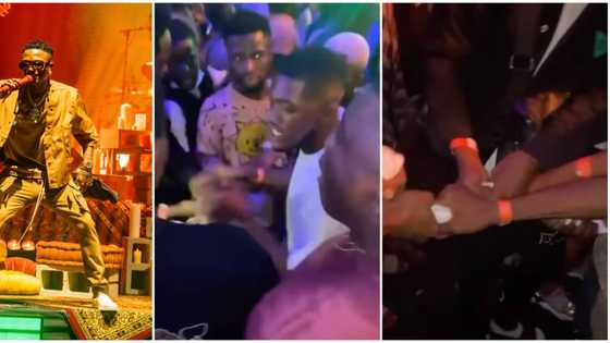 People's boyfriends: Men fight for ownership of Wizkid's sweaty towel, share it among themselves in video