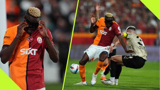 Video: Defender attempts to stop Victor Osimhen by removing his mask