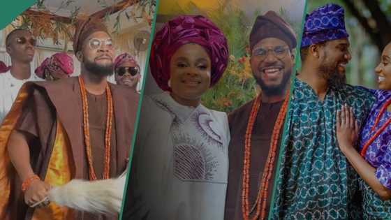 Kunle Remi's traditional wedding: Bimbo Ademoye plays best man, Layi spotted among groomsmen