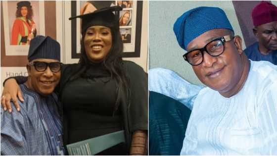 Veteran actor Adebayo Salami celebrates his daughter Tobi as she graduates from UK university (photos)