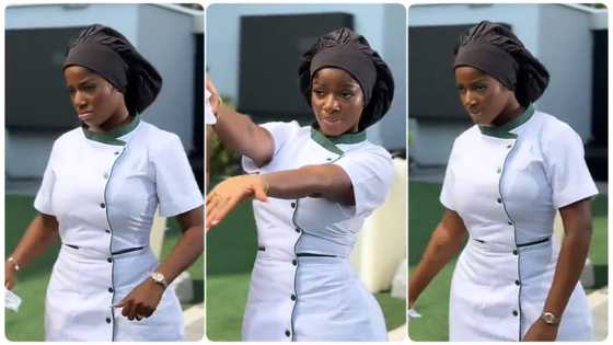 “Your steps get flavour pass Ghana jollof”: Hilda Baci makes funny robotic dance in cooking gown