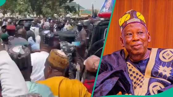 'Yan APC sun taso Ganduje a gaba, sun masa ihu a taron jam'iyya a Gombe