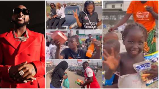 “Fanbase turn family”: Davido’s fans storm the streets on Valentine’s Day, give out food, drinks, video trends