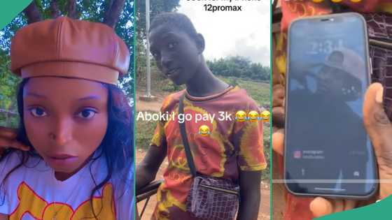 Lady pretends she wants to sell her iPhone 12 Pro Max as scrap, man offers her N3,000 for it