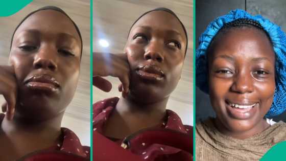 Lady captures moment she saw a child wearing her dress in church: "I know it's my mother's handwork"