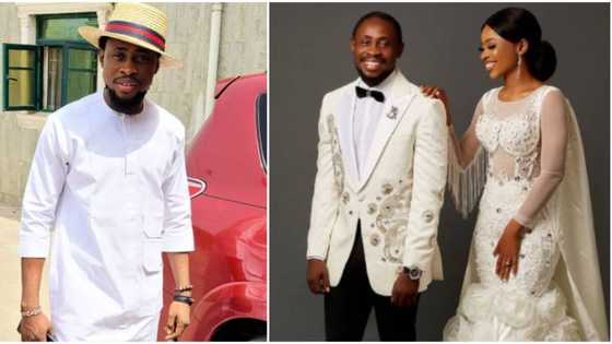 Congratulations pour in for BBNaija's Trikytee as he shares beautiful wedding photos