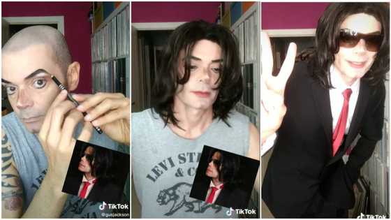 "Go to the street": Man uses makeup to make himself look like Michael Jackson, video surprises people