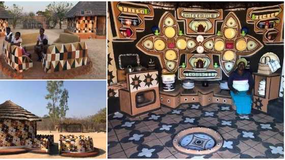 Talented women use dung and coloured clays to beautify huts, photos of its fine interior and look wow many