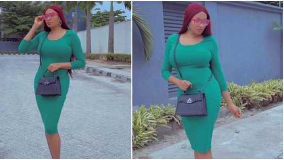 May Edochie shows off trim figure, shares new photo amid divorce drama: "Our computer wizard"