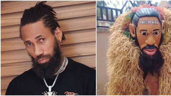 Masquerade who looks just like rapper Phyno sets social media on frenzy