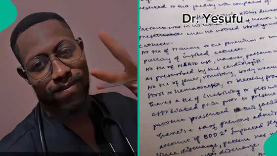 Nigerian doctor goes viral after colleague shared his handwriting online, people marvel