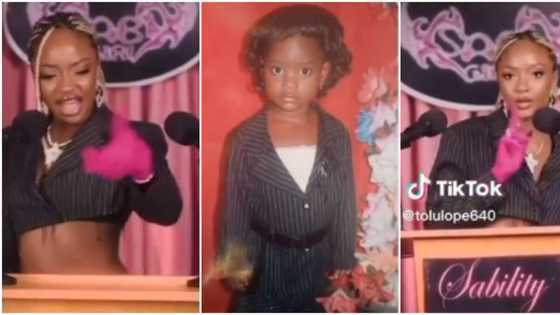 "E don too much": Nigerian lady accuses singer Ayra Starr of taking her cloth, funny video stirs reactions