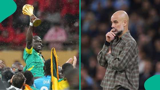 Man City coach Pep Guardiola reacts as CAF strips Senegal of AFCON 2025 title