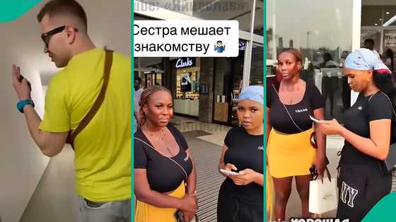 Two Ghanaian ladies refuse advances of Russian man recording and posting videos of women