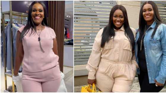 My mum can pass for my kid sister: Comedian Real Warri Pikin puts curvy and beautiful mother on display
