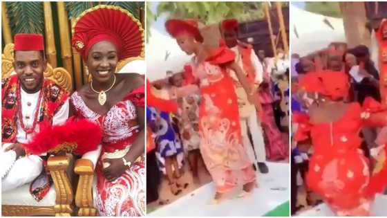 Bidiyon amarya tana cashewa cike da gwaninta a liyafar bikinta ya janyo cece-kuce