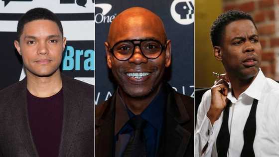 Trevor Noah shows love and praises fellow comedians Chris Rock and Dave Chapelle